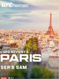 UFC Fight Night – Accor Arena – Paris – Samedi 05 septembre 2026 à 18h