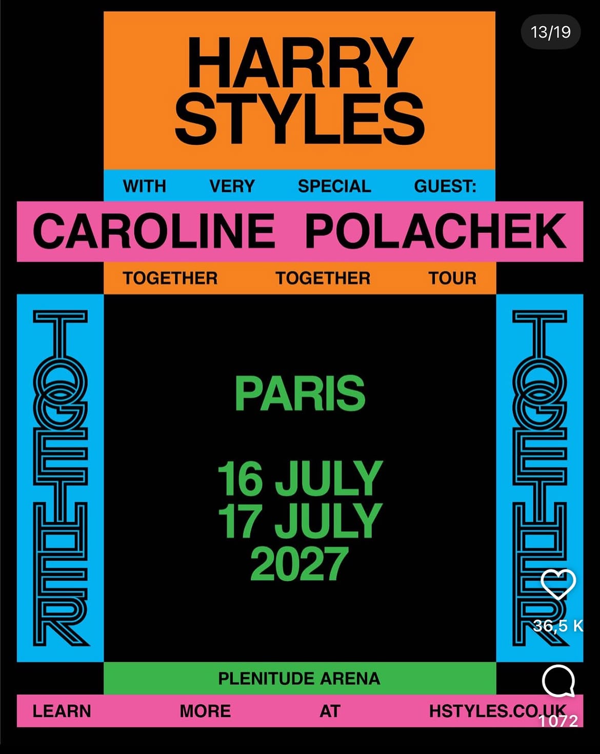 Harry Styles – Plénitude Arena – Nanterre – Samedi 17 juillet 2027 à 20h
