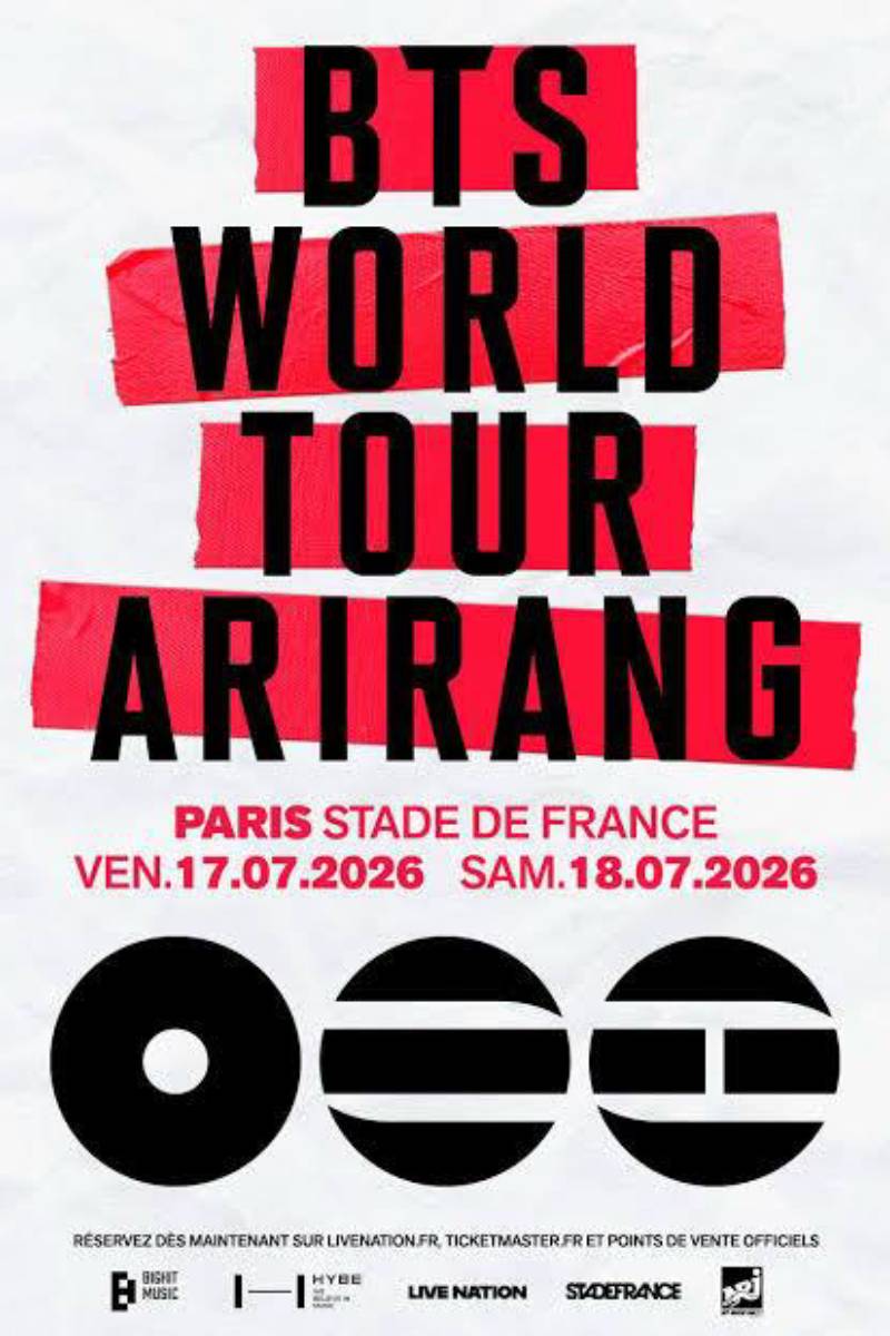 BTS – Stade de France – Saint-Denis – Samedi 18 juillet 2026 à 20h