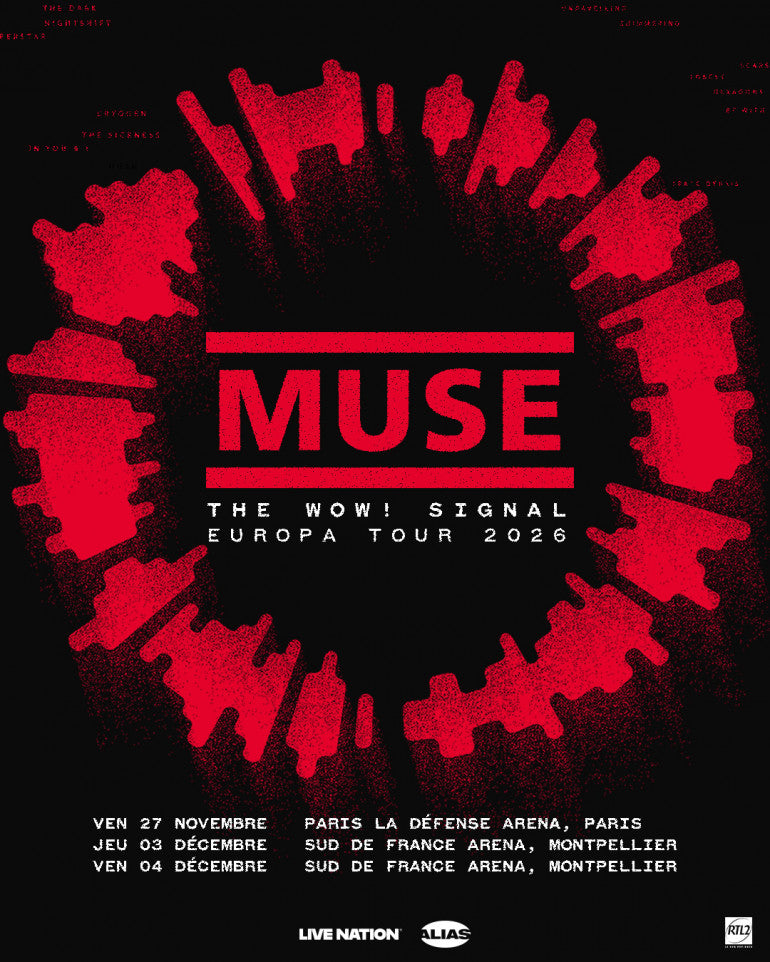 Muse – Paris La Défense Arena – Nanterre – Vendredi 27 novembre 2026 à 19h30